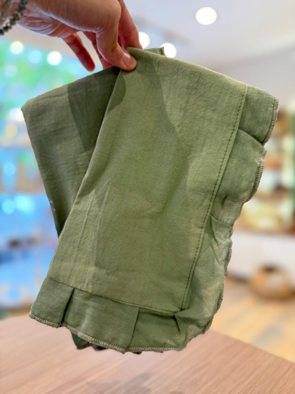Servilletas Tusor y Gasa Verde (x4)