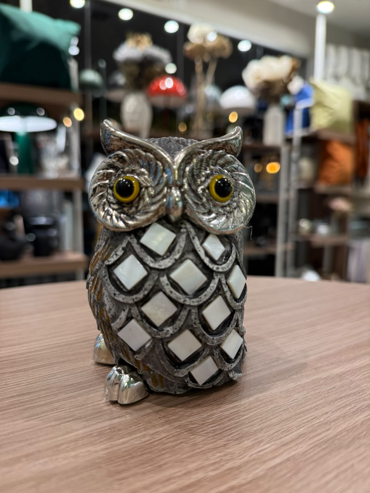 Búho de Aluminio 14cm