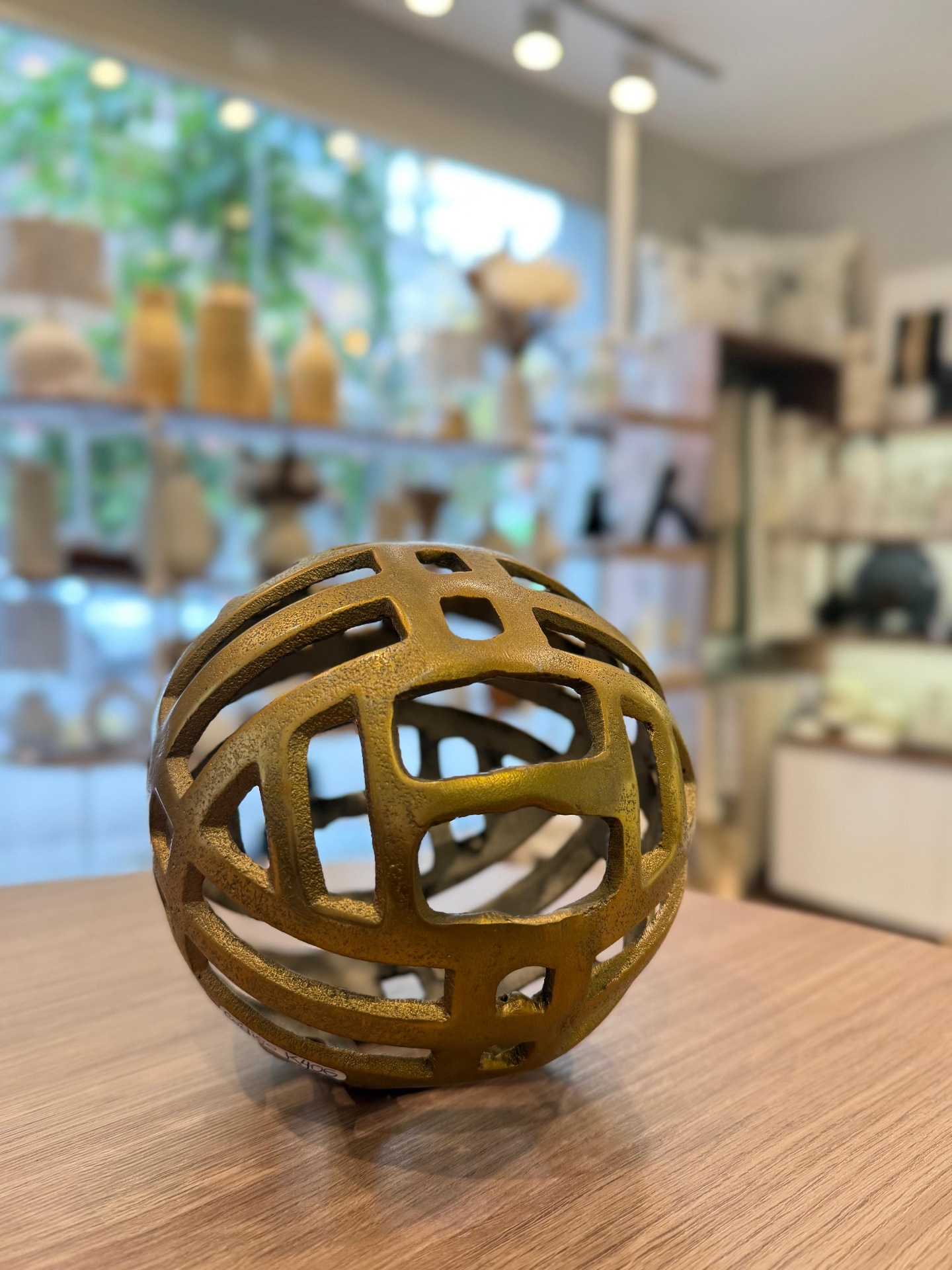 Esfera Dorada de Aluminio 15cm