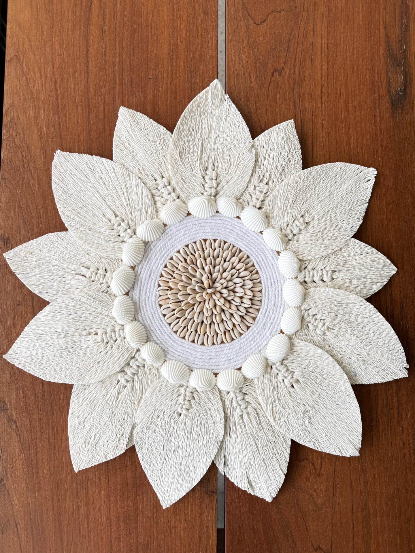 Mandala Flor de Loto Macramé